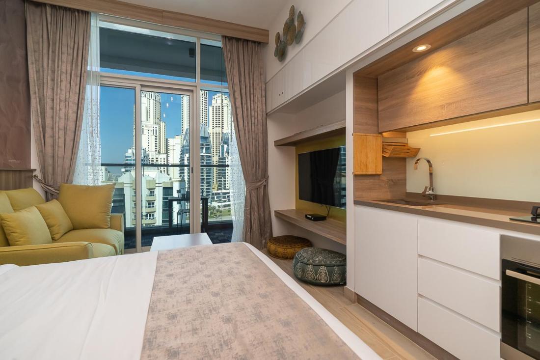 Higuests - Designer Studio In Dubai Marina With Amazing Views Exterior foto